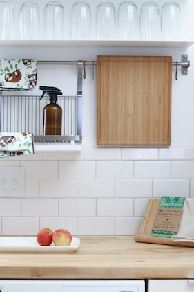 clean kitchen countertop