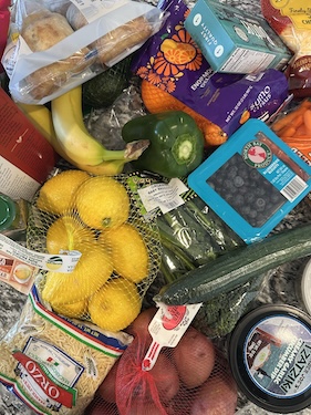 fruits, vegetables and other grocery items