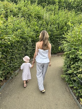 Overwhelmed mom feeling stressed from parenting children